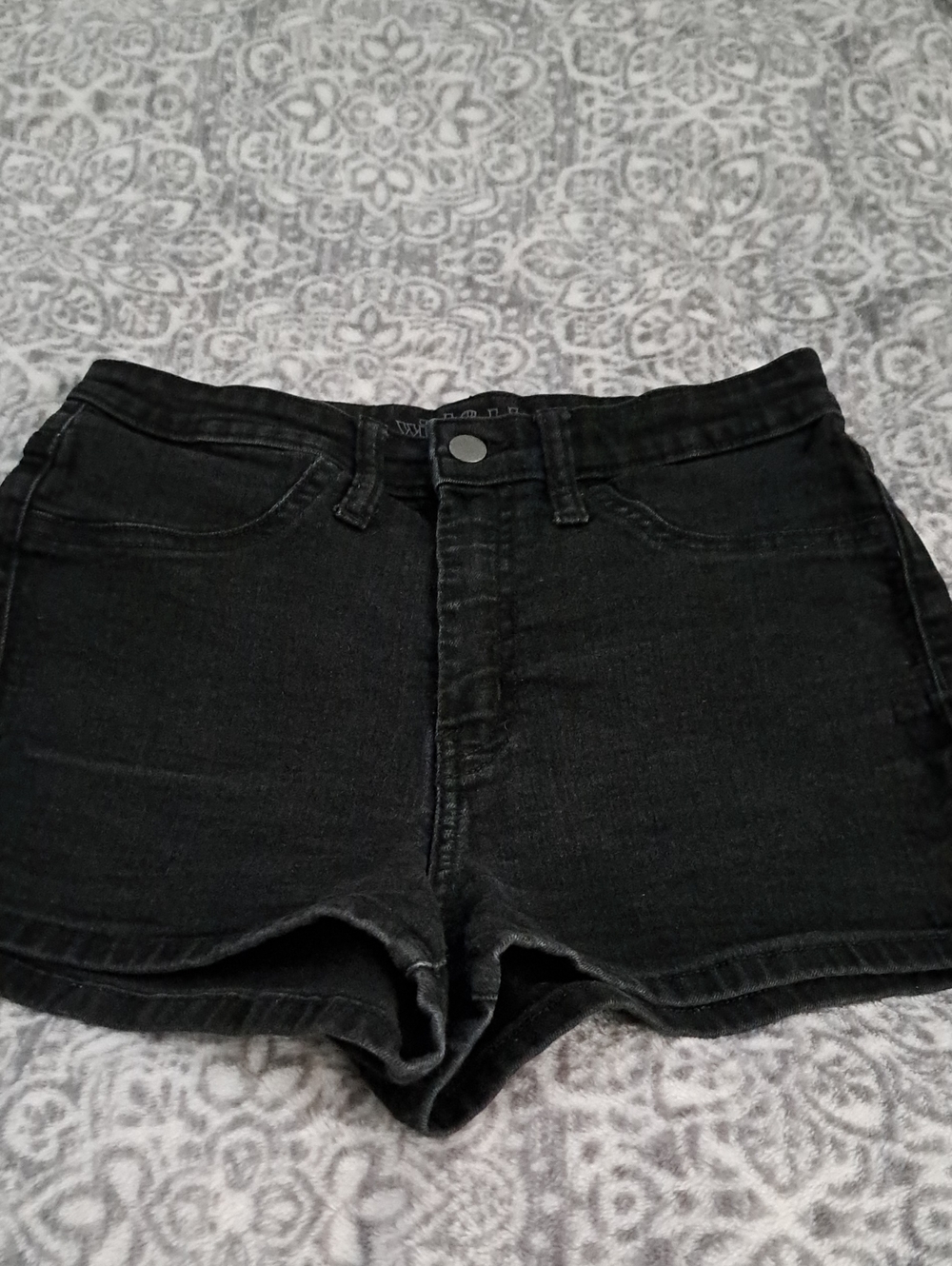 wild fable Black High-Rise Denim Shorts